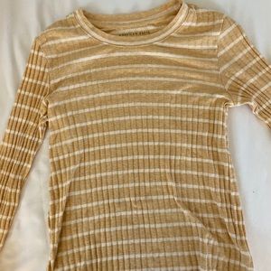Yellow & white striped long sleeve!